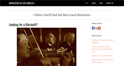 Desktop Screenshot of mariachisinlosangeles.com