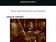 Tablet Screenshot of mariachisinlosangeles.com